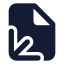 Fileaxis 3 D icon with solid standard style