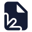 Fileaxis 3 D icon with solid standard style
