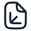Fileaxis 3 D icon with stroke rounded style