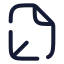 Fileaxis 3 D icon with stroke rounded style