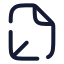 Fileaxis 3 D icon with stroke rounded style