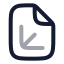 Fileaxis 3 D icon with twotone rounded style