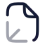 Fileaxis 3 D icon with twotone rounded style