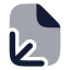 Fileaxis 3 D icon with bulk rounded style
