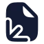 Fileaxis 3 D icon with solid rounded style