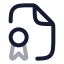 Filebadge icon with twotone rounded style