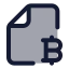 Filebitcoin icon with duotone standard style