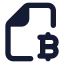 Filebitcoin icon with solid standard style