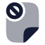 Fileblock icon with bulk rounded style