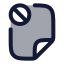Fileblock icon with duotone rounded style