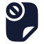 Fileblock icon with solid rounded style