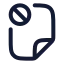 Fileblock icon with stroke rounded style