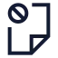 Fileblock icon with stroke sharp style