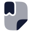 Filebookmark icon with bulk rounded style