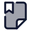 Filebookmark icon with duotone standard style