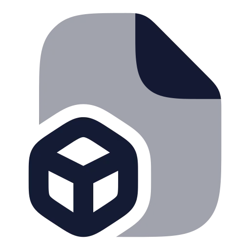 File Box Icon in Bulk Rounded style