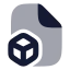 Filebox icon with bulk rounded style