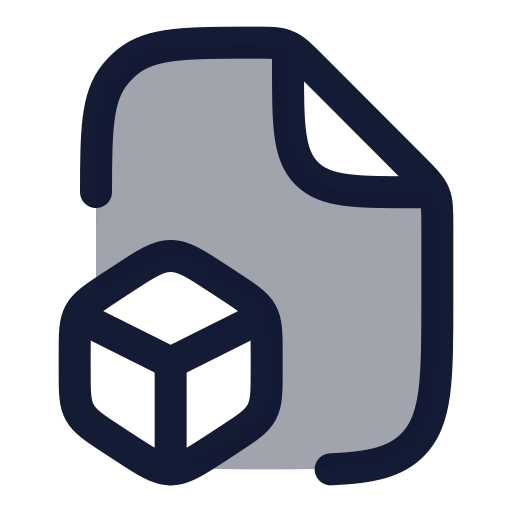 File Box Icon in Duotone Rounded style