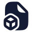 Filebox icon with solid rounded style