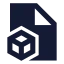 Filebox icon with solid sharp style