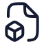 Filebox icon with stroke rounded style
