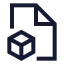 Filebox icon with stroke sharp style