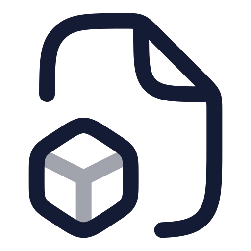 File Box Icon in Twotone Rounded style