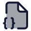 Filebracescorner icon with duotone standard style