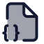 Filebracescorner icon with duotone standard style