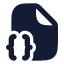 Filebracescorner icon with solid rounded style