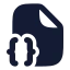 Filebracescorner icon with solid rounded style