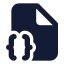 Filebracescorner icon with solid standard style