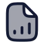 Filechartcolumnincreasing icon with duotone rounded style