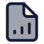 Filechartcolumnincreasing icon with duotone standard style
