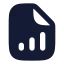 Filechartcolumnincreasing icon with solid rounded style