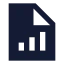 Filechartcolumnincreasing icon with solid sharp style