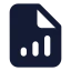 Filechartcolumnincreasing icon with solid standard style