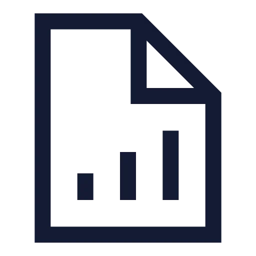 File Chart Column Increasing Icon in Stroke Sharp style