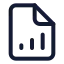Filechartcolumnincreasing icon with stroke standard style