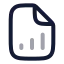 Filechartcolumnincreasing icon with twotone rounded style