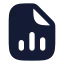 Filechartcolumn icon with solid rounded style