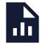 Filechartcolumn icon with solid sharp style