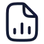 Filechartcolumn icon with stroke rounded style