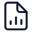 Filechartcolumn icon with stroke standard style