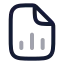 Filechartcolumn icon with twotone rounded style