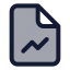 Filechartline icon with duotone standard style