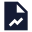 Filechartline icon with solid sharp style