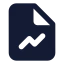 Filechartline icon with solid standard style