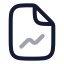 Filechartline icon with twotone rounded style