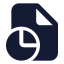 Filechartpie icon with solid standard style